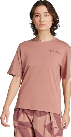 adidas Terrex Xperior Logo T skjorte Dame Lyserosa L