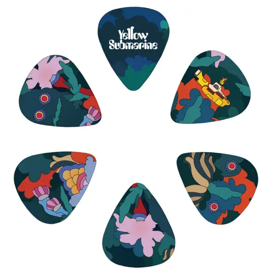 D'Addario 1cwh4-10b9 Plektrum Yellow Sub 15-P+tinbox - Under The Sea