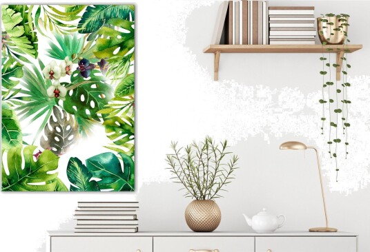 Tavle Tropical Shadow 1 Part Vertical 40X60 Artgeist sp. z o. o.