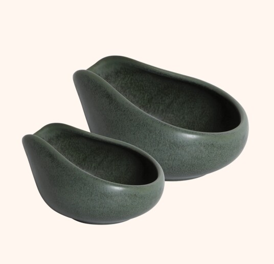 Loveramics Coffee Dosing Tray Set of 2 Matte Dark Green