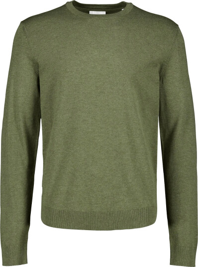 Lindbergh Soft Viscose Blend O Neck Knit Khaki green XXL