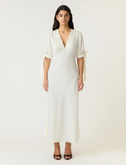 YAS Yaspella 2/4 Long Dress S.   D2D   Cream   38
