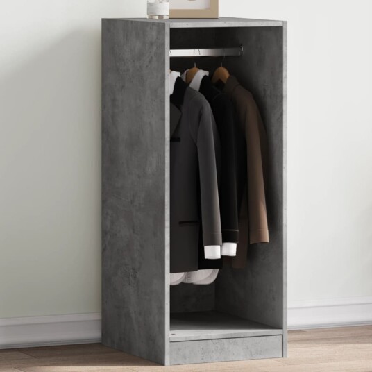 Garderobe betonggrå 48x41x102 cm konstruert tre 8721012497191