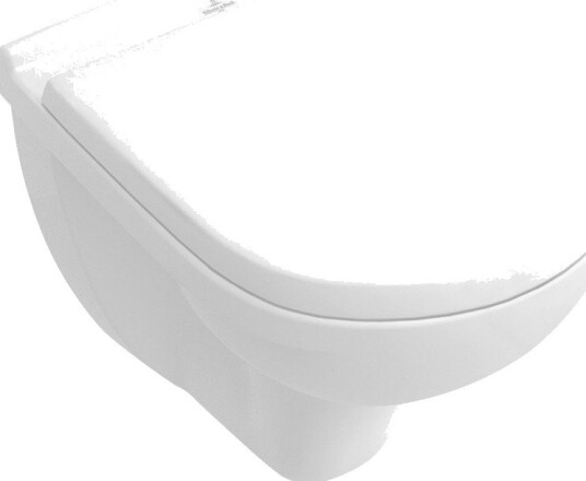VILLEROY & BOCH O.NOVO COMPACT VEGGSKÅL M/ÅPEN SPYLEKANT HVIT ALPIN