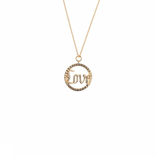 IX Studios Love Anheng 18 kt. Gullforgylt sølv DMM0310GD - Unisex - 925 sterling silver IX Studios Love Anheng 18 kt. Gullforgylt sølv DMM0310GD - Unisex - 925 sterling silver
