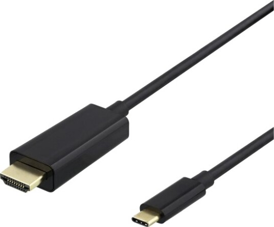 Usb-C Til Hdmi-Kabel 4K Uhd Gullbelagt 0,5 M Svart Usb-C Til Hdmi-Kabel 4K Uhd Gullbelagt 0,5 M Svart