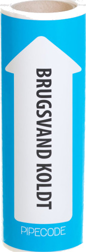Rørmerking for kaldt husholdningsvann 160 mm x 10 m