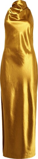 Bardot Thea High Neck Maxi Dress GOLDEN 40