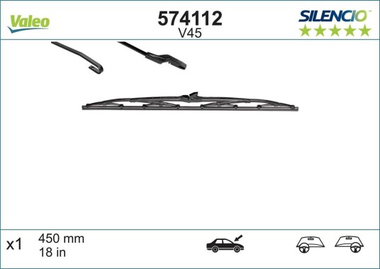 Viskerblad VALEO 574112 Viskerblad VALEO 574112