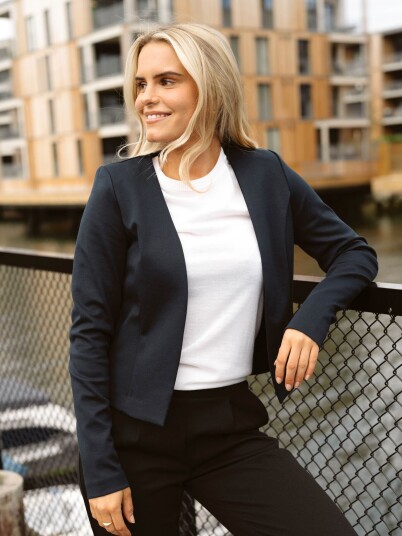 Ichi Kate Short Blazer Blå XXL