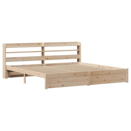 Sengeramme med hodegavl 180x200 cm heltre furu 3306742