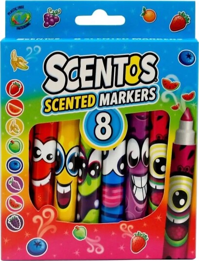 AMO Scentos Markers 8 Pcs Cdu Multi/patterned ONE SIZE AMO Scentos Markers 8 Pcs Cdu Multi/patterned ONE SIZE
