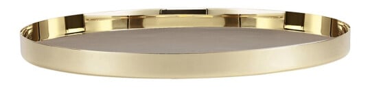 Skultuna  Karui brett stor 34 cm messing/taupe grey
