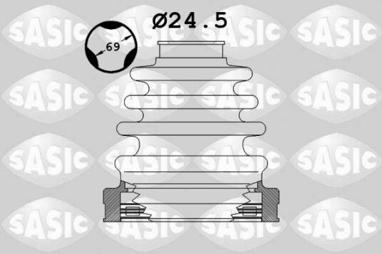Sasic Mansjett drivaksel SASIC 1906064