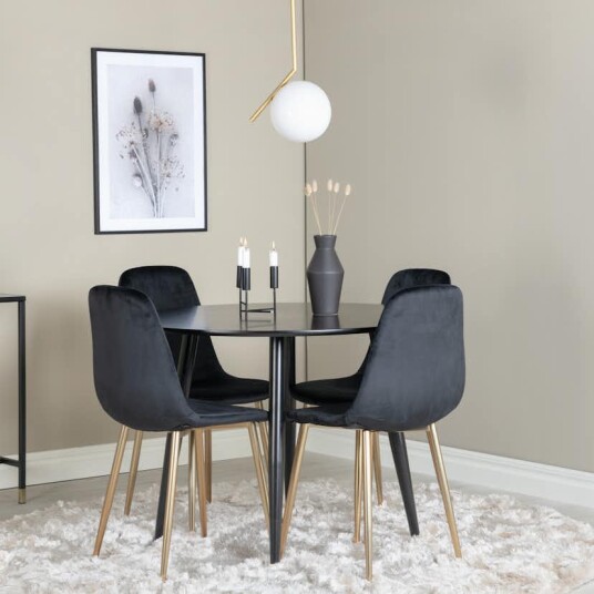 Venture Home Spisegruppe Venture Home Plaza med 4stk Polar Stoler GR24138