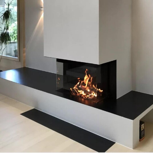 M-Design Luna 1000DC Diamond gasspeis - panorama med glass på tre sider