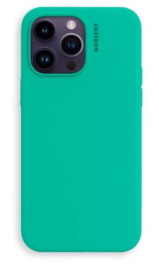 Nudient iPhone 14 Pro Base Silicone Deksel - Mint Green