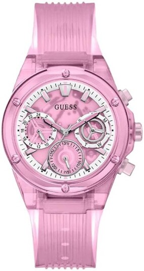 Guess Dameklokke GW0438L2 Multifunction Rosa/Resinplast Ø39 mm
