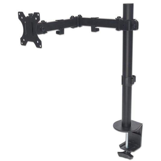 MANHATTAN MH LCD Monitor Pole, For One Monitor, Two Hings, Black, Reta