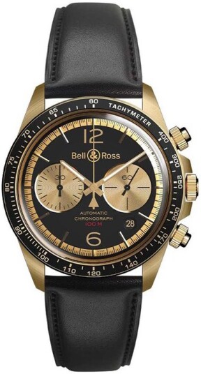 Bell & Ross Herreklokke BRV294 BC BR/SCA Vintage Sort/Lær Ø41 mm