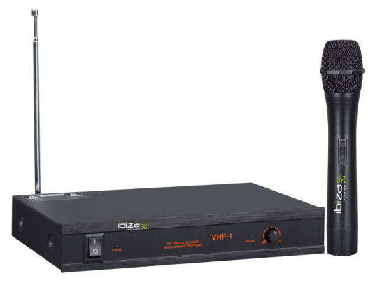 Ibiza trådløst mikrofonsystem 1 kanal 207.5 MHz Ibiza trådløst mikrofonsystem 1 kanal 207.5 MHz
