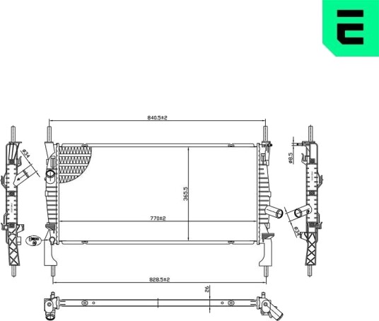 ERA 673266 Radiator motorkjøling