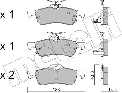METELLI 22-0556-1 Bremseklosser