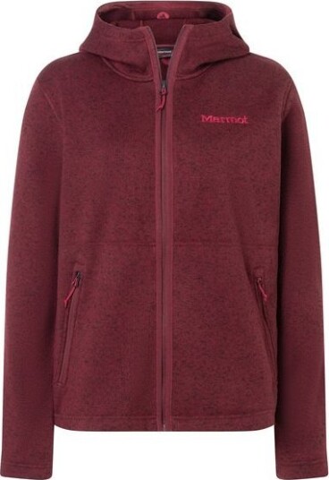 Marmot Women's Drop Line Full Zip Hoody Acai Berry Heather L