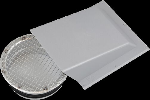 Flexit Kappe Avkast/Uteluft Nippel Ø125mm Grå Flexit Kappe Avkast/Uteluft Nippel Ø125mm Grå