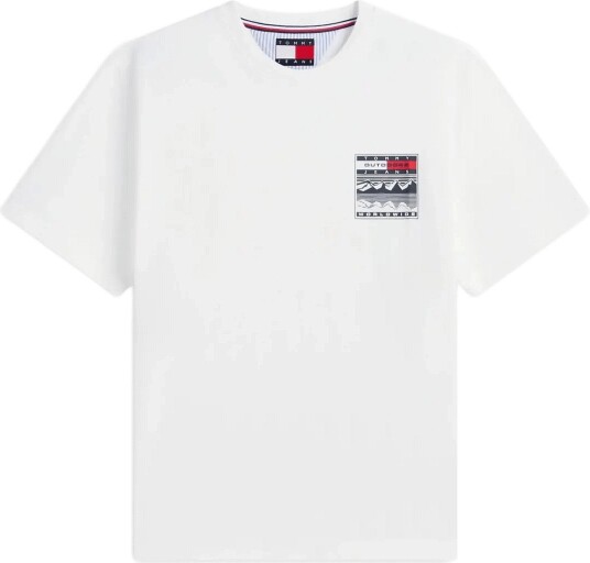 Tommy Jeans Tjm Rlx Outdoors Ss Tee   White   S