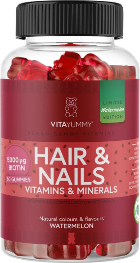 VitaYummy Hair & Nails Watermelon 60 pieces Limited Edition