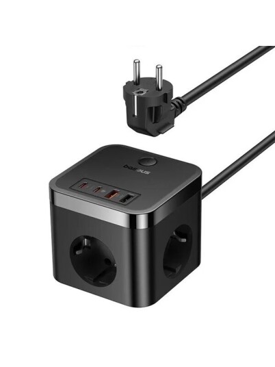 Baseus Wall charger PowerCombo 3AC+2U+2C 30W 1.5m