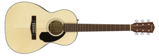 Fender Cp-60s Parlor Gitar Natur, Gripebrett I Valnøtt