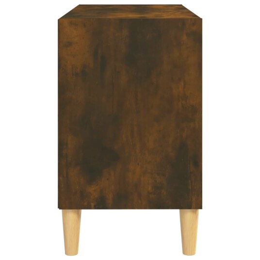 vidaXL TV-benk med ben i heltre røkt eik 69,5x30x50 cm vidaXL TV-benk med ben i heltre røkt eik 69,5x30x50 cm