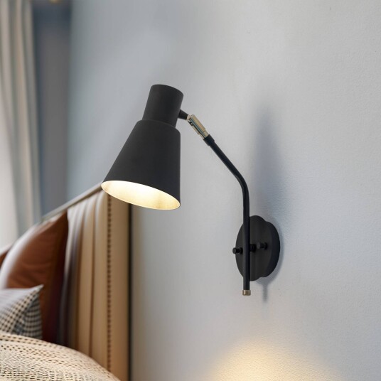 Opviq Vegglampe Sivani MR-664 1 lyskilde svart/gull