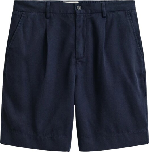 GANT Reg Lyocell Shorts Navy 32