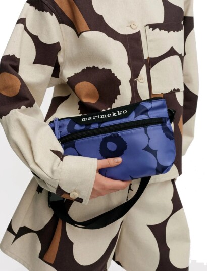 Marimekko Neat Crossbody Unikko S Blue ONE SIZE