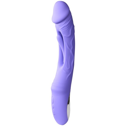 Good Vibes Only Flax vibrerende dildo med G-punktstimulator - Lilla
