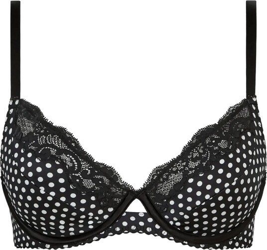 CHANTELLE Gloss Covering Underwired Bra WHITE DOT 70 F