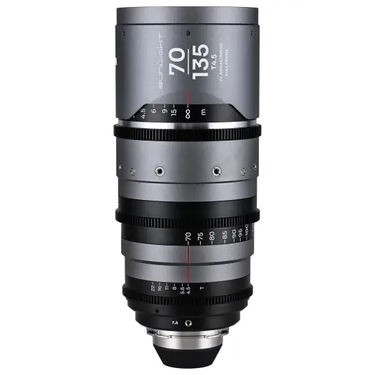 Laowa Sunlight 70 135mm T4.5 2x FF PL Anamorphic Zoom Silver Arri PL