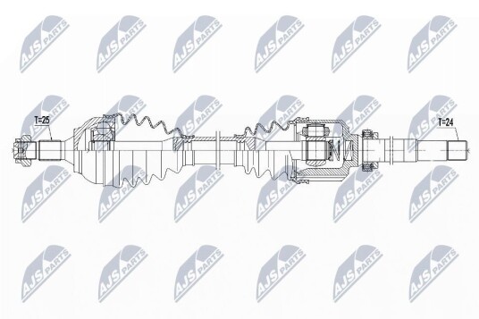 Nty Drivaksel NTY NPW CT 105 Nty Drivaksel NTY NPW CT 105