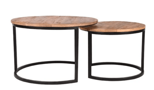 Trend Collection Salongbordsett S/2 Mangotre Natur 70 cm