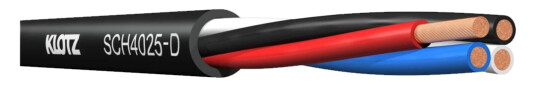 Klotz Speaker Cable   LHC 4 x2.5mm2 FRNC Dca black 100m