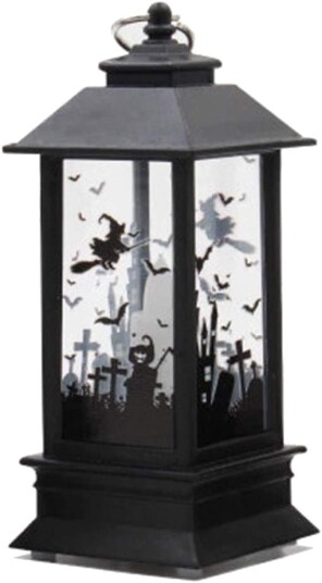 Halloween LED-Lykt med Flammeløst Lys