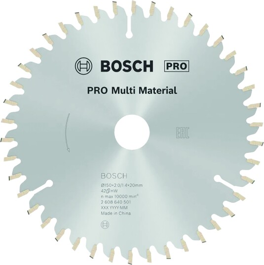 Bosch Sirkelsagblad Multi Material 150 x 20/16 x 2,0 mm; 42 Bosch Sirkelsagblad Multi Material 150 x 20/16 x 2,0 mm; 42