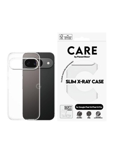 CARE by PanzerGlass Gjennomsiktig Silikondeksel X-Ray Myk for Google Pixel 10/10 Pro