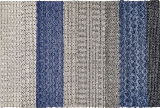 Akkaya Bomullsteppe 160x230 cm - Svart/hvit
