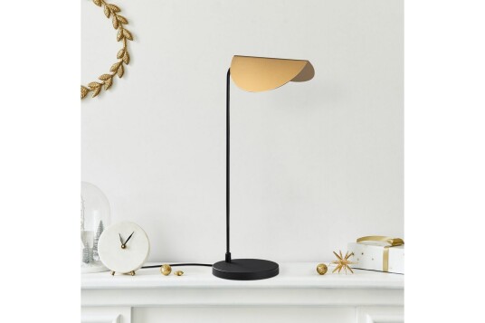 Bordlampe Hjørne Svart / Gull Svart / Gull