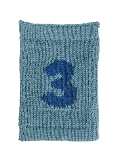 Smallstuff Knitted Flag 3 Blue Blue ONE SIZE