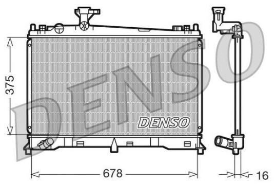 Radiator DENSO DRM44010 Radiator DENSO DRM44010